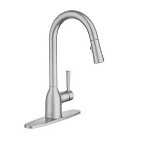 87233rs Moen Adler Single-handle Pull-down Sprayer Kitchen Faucet With Power Clean