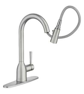87233srs Moen Adler Single Handle Pull-down Sprayer Spot Resist Stainless Kitchen Faucet