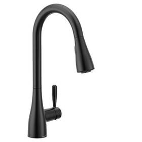 87260bl Moen Matte Black Doherty 1-handle Pull-down Kitchen Faucet