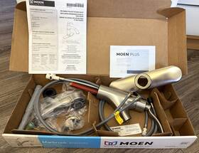 87377srs Moen New Marbrook Spot Resist Stainless Pullout Kitchen Faucet -soap