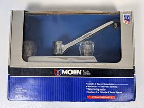 87401 Moen Touch Control Two-handle Kitchen Faucet Without Ut Hose Spray New Open Box