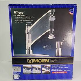 87546 Moen Riser Single Handle Kitchen Faucet Complete Mostly Sealed