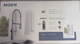 87580srs Moen Joric Stainless Single Handle Pull-down Kitchen Faucet New