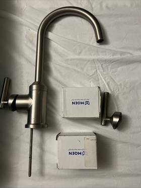 87593srs Moen Soltani Spot Resist Stainless Single Handle High-arc Kitchen Faucet