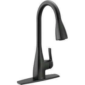 87599bl Moen One Handle Pull-down Kitchen Faucet Matte Black - New In Box