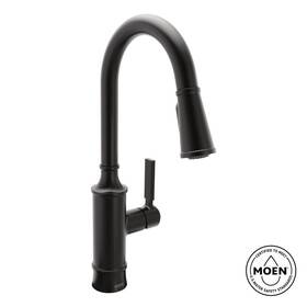 87679bl Moen Gilden Single Handle Pull-down Sprayer Kitchen Faucet Matte Black