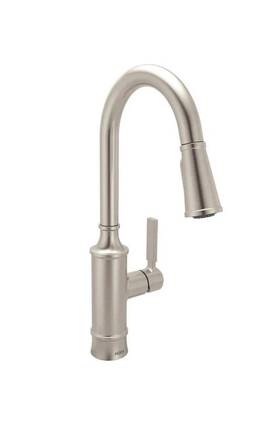 87679srs Moen Gilden Single Handle Pull-down Sprayer Kitchen Faucet In Stainless Finish