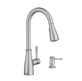 87699srs Moen Lucira One-handle High Arc Pulldown Kitchen Faucet