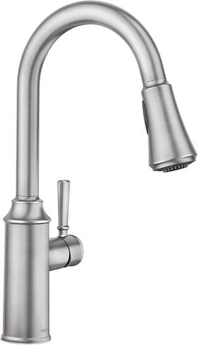 87801srs Moen 87801 Conneaut 1.5 Gpm 1 Hole Deck Mounted Pull Down Kitchen - Spot Resist