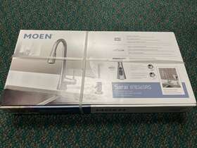 87836srs Moen New Sarai Pulldown Kitchen Faucet Soap Dispenser Stainless Faucets