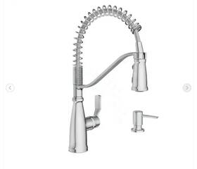 87886 Moen Nolia Chrome One-handle Pre-rinse Kitchen Faucet Silver Spring