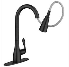 87912bl Moen Georgene Pull Down Kitchen Faucet - Matte Black