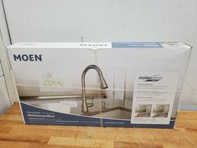 87912ewsrs Moen Georgene Motionsense Wave Pull Down Kitchen Faucet