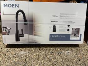 87913bl Moen New Lilibeth 1-handle Pulldown Kitchen Faucet With Sprayer Matte Black