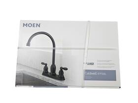 87976bl Moen Caldwell High Arc Kitchen Faucet Matte Black Duralock Quick-connect