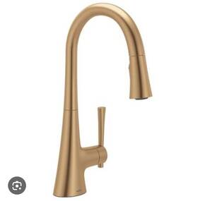 9126bgz Moen 9126 Kurv Pulldown Kitchen Faucet Power Boost And Reflex Brush Gold