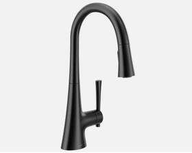 9126bl Moen Kurv One-handle High Arc Pulldown Kitchen Faucet Matte Black