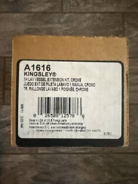 A1616 Moen Vessel Faucet Extension Kit In Chrome New Fixture Kingsley Extender