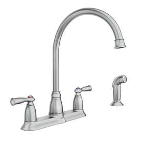 Ca87000srs Moen Banbury Spot Resist Stainless Two-handle High Arc Kitchen Faucet