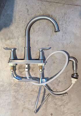 Ca87015srs Moen Solidad Two Handle Kitchen Faucet With Side Sprayer