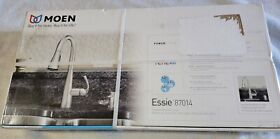 87014 Moen Essie Single-handle Pull-down Sprayer Kitchen Faucet In Chrome-new