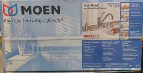 F87420 Moen Muirfield Kitchen Faucet With Choiceflo Filtration And Sidespray -