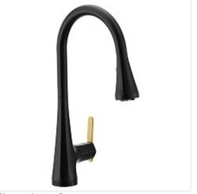 Fs7235bl Moen Chrome Sinema Single Handle Pull-down Sprayer Kitchen Faucet