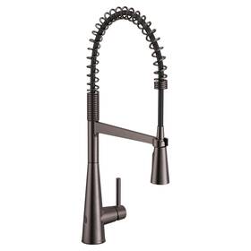 Moen Incorporated 5925ewbls Sleek Black Stainless One-handle Touchless High Arc Pulldown Kitchen
