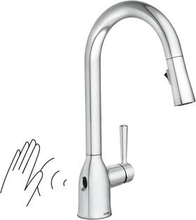 87233ewc Moen Incorporated Adler Single-handle High Arc Pulldown Kitchen Faucet Chrome