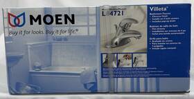 L84721 Moen New Chrome One Handle Bathroom Sink Faucet