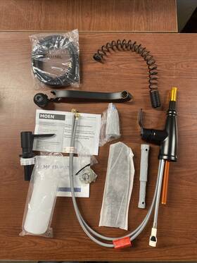 87886bl Moen Nolia Matte Black One Handle Pre Rinse Spring Kitchen Faucet B171