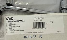 7.75h Moen S0012 Commercial Multi-bend Spout 18l X New Open Box Free Shipping