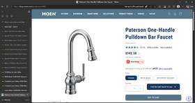 S52003srs Moen New Paterson 1-handle Pulldown Bar Faucet Stainless