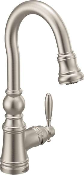 S53004srs Moen Weymouth Pull Down Bar And Prep Sink Faucet Spot Resist Stainless