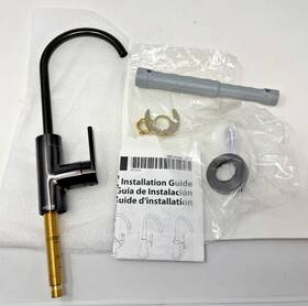 S5550bls Moen Modern One-handle High-arc Beverage Faucet Black Stainless New