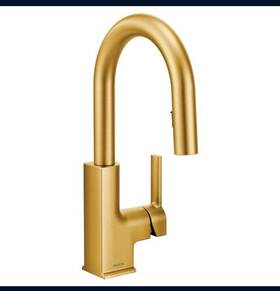 S62308srs Moen Sto One Handle High Arc Pulldown Bar Faucet