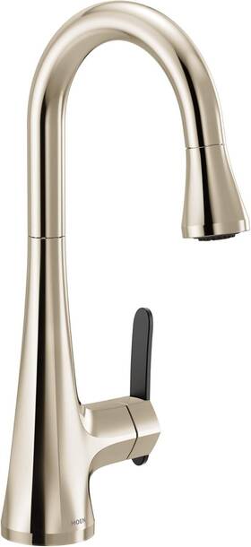 S6235nl Moen Sinema One-handle High Arc Faucet Pulldown Bar Polished Nickel
