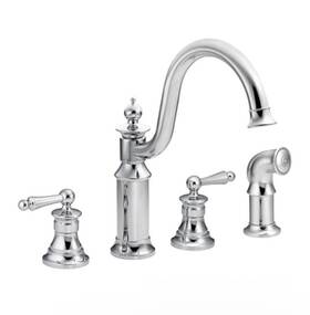 S712 Moen S711 Waterhill Two-handle High Arc Kitchen Faucet Chrome Open Box