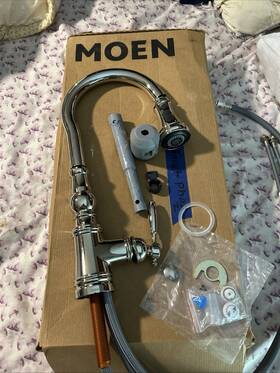 S7208c Moen Single Handle Pull Down Kitchen Faucet. Chrome. M6