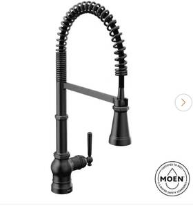 S72103bl Moen Paterson Single-handle Pre-rinse Spring Pulldown Sprayer Kitchen