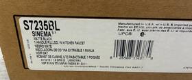 S7235bl Moen Sinema 1-handle High Arc Pulldown Kitchen Faucet Read