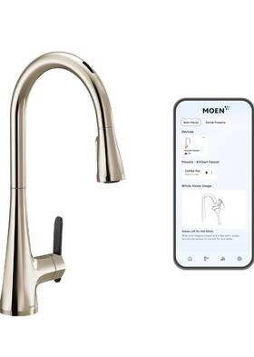 S7235e2nl Moen Sinema Smart Faucet Touchless Pull-down Kitchen - 2nd Gen