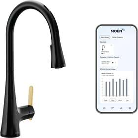 S7235evbl Moen Sinema Smart Touchless Pulldown Kitchen Faucet - Matte Black 866