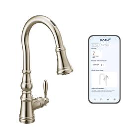 S73004ev2nl Moen Weymouth Polishednickel Smart Faucettouchless Pull-down Sprayer