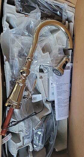 S73004evnl Moen New Weymouth Smart Touchless Shepherds Hook Kitchen Faucet