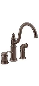 S711orb Moen Waterhill One-handle Kitchen Faucet With Side Spray Oil-rubbed Broze