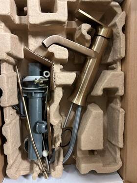Ws84760bg Moen Genta Single-handle Bathroom Faucet Brushed Gold