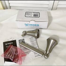 Yb5208bn Moen Wynford Pivoting Toilet Paper Holder Brushed Nickel New Open Box