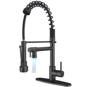 B08p2q2zld Neierthodore Commercial Pull Down Kitchen Faucet Sprayer With Led Single Hand