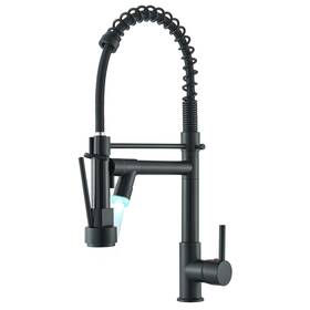 B09p856qfy Neierthodore Kitchen Faucet With Led Stainless Steel Single Handle Hole S Inch